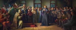 Еретик пытается защитить свою ересь.